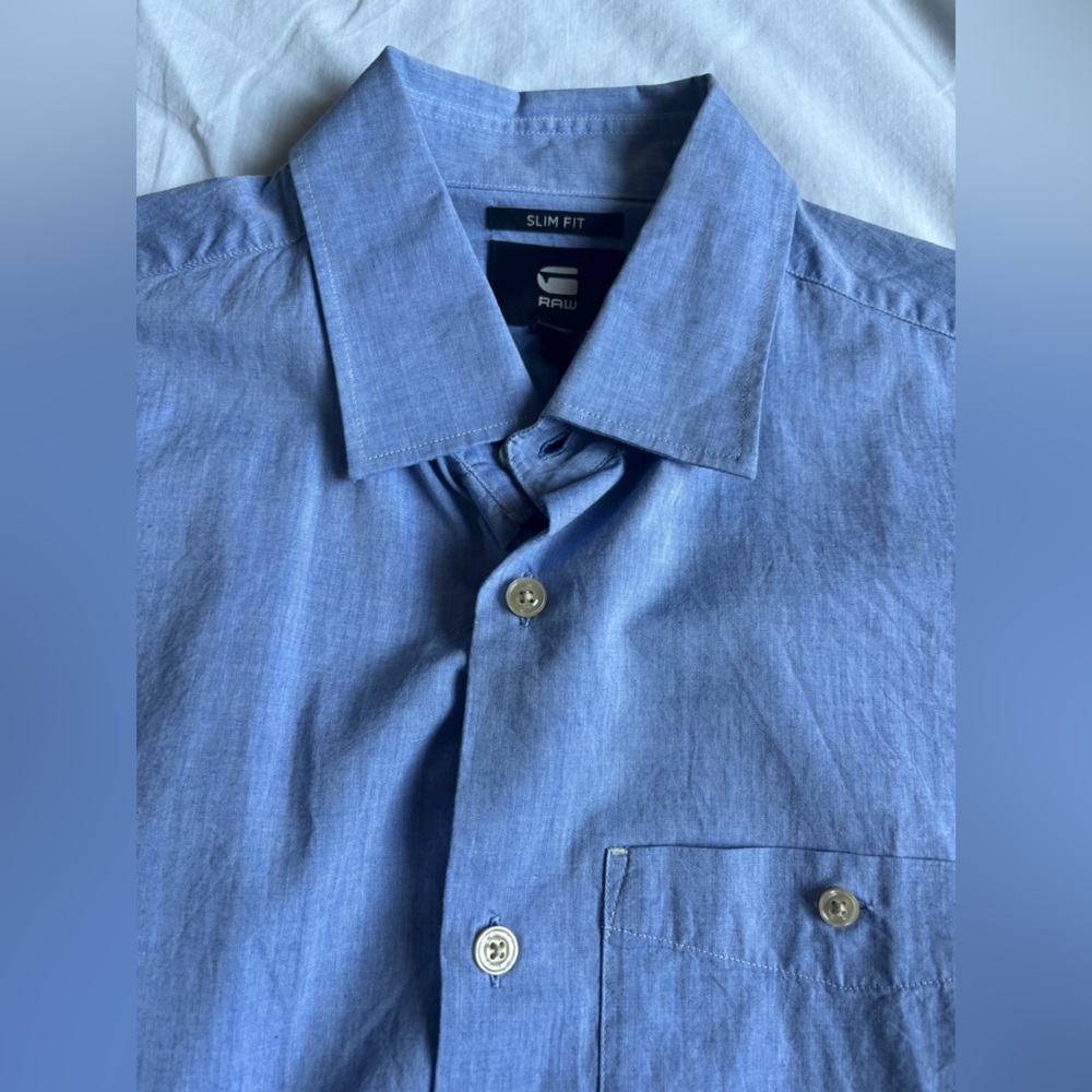 G-Star Light Blue Casual Shirt - Picture 5 of 14
